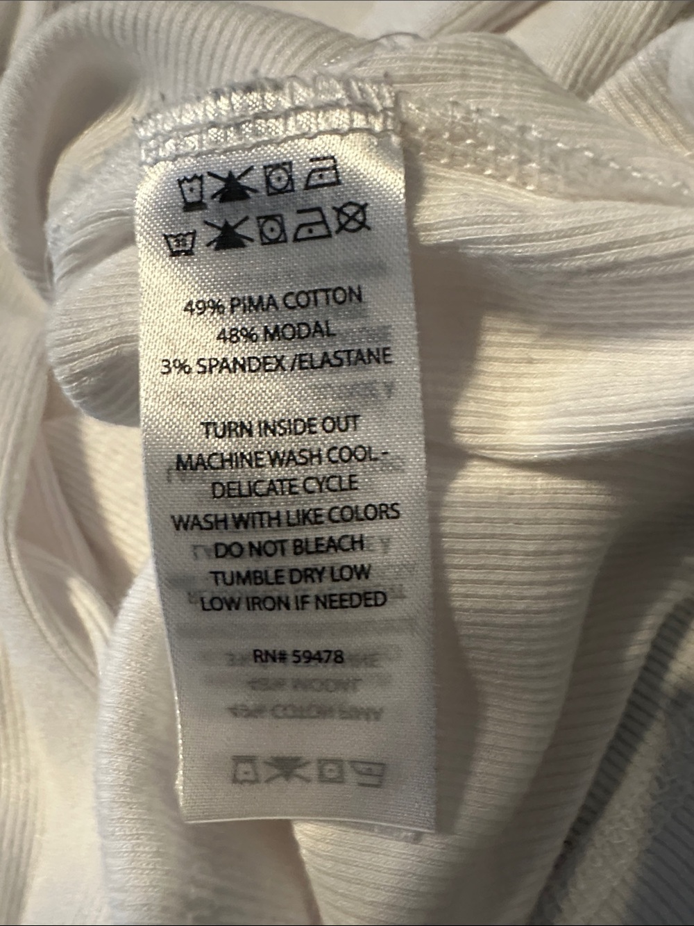 Rachel Zoe White Sleeveless Mock Neck Cotton Blend Top - Picture 3 of 4